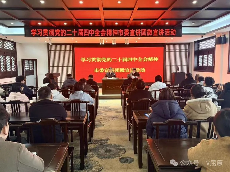 学习贯彻党的二十届四中全会精神市委宣讲团微宣讲活动在河泊潭村举行