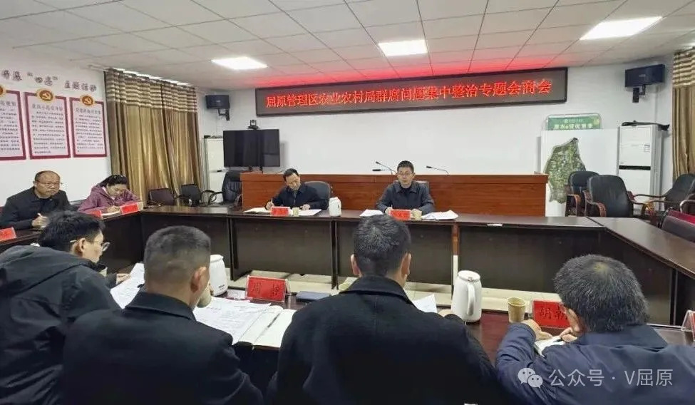 凝聚攻坚合力 抓实涉农领域整治——屈原管理区召开群腐问题集中整治专题会商会