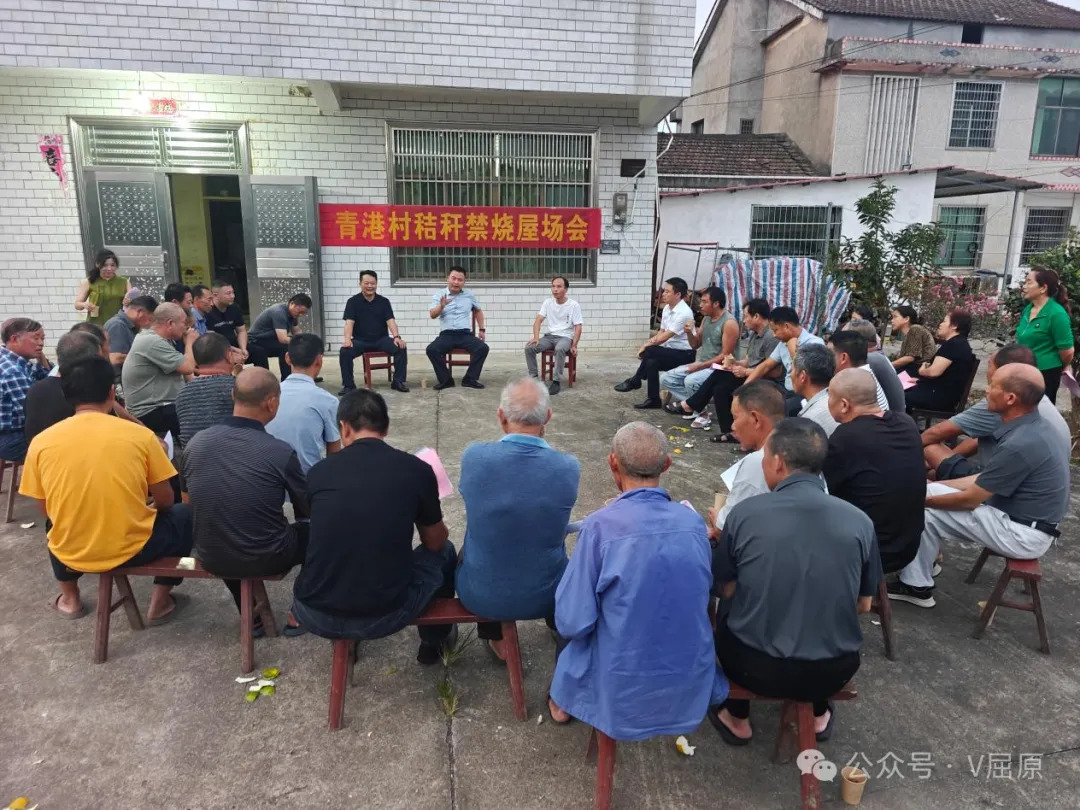夜话屋场解民忧  凝心聚力护蓝天 湛江深入凤凰乡青港村参加秸秆禁烧屋场会